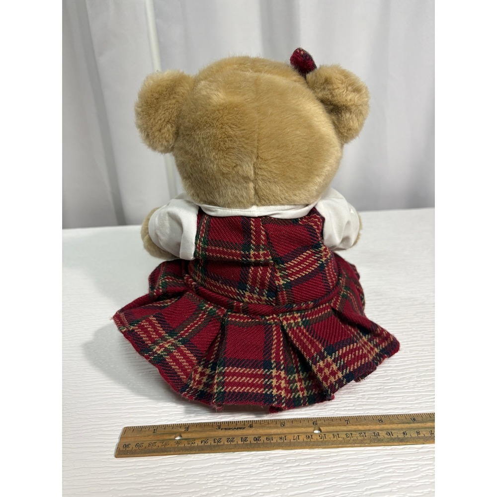 Brooks Brothers GUND Teddy Bear Plush Plaid Dress Bow Golden Fleece Logo S0044 - Picture 3 of 8